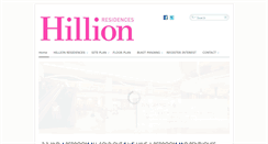 Desktop Screenshot of hillionresidence.com